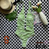 ? SHEIN BIKINI ชุดว่ายน้ำแฟชั่น ชุดว่ายน้ำสีเขียว พร้อมส่งจากไทย GREENN SIZE S #SHGGRN0054