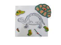 Montessori - แผ่นต่อภาพรูปโครงกระดูกเต่า (Turtle  Skeleton Puzzle)