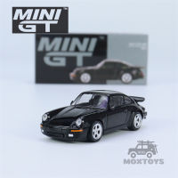 MINI GT 1:64 RUF CTR 1987รถโมเดล Diecast LHD สีดำ