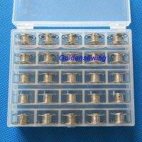 【Prime deal】 25 Bobbins W/ กล่องสำหรับ Bernina 1630 180 185 190 200 435 450 640 0060265000