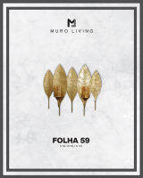 Muro Living  เชิงเทียนตกแต่งผนังดีไซน์รุ่น  รุ่น FOLHA 59