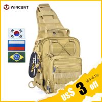 【YF】 Sling tático saco para homens Caça Militar Acessórios impermeável Shoulder Bag Durable Camping Pack Molle Molle tecido Cordura