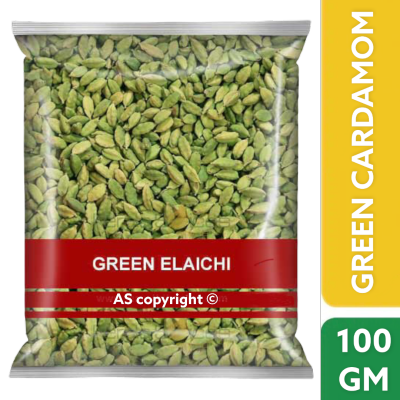 Green Cardamom, Elaichi,  🇮🇳กระวานเทศ, กระวานเขียว 100 gm