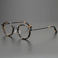 2021 vintage glasses frame men woman round titanium acetate optical eyeglasses Myopia reading prescription eyewear