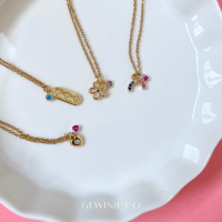 Gewinie.co - two charm necklace สร้อยคอจี้ 2 ชิ้น