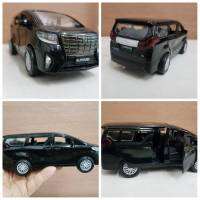 โมเดลรถยนต์ TOYOTA ALPHARD  CAR MODEL  ทำจากเหล็ก สัดส่วน 1:32 ประตู ฝากระโปรง เปิดปิดได้เหมือนจริง ล้อฟรีสามารถสไลด์วิ่งได้เหมือนจริง