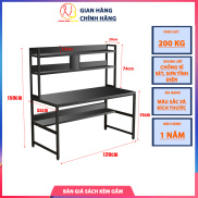 Bàn làm việc đa năng kèm kệ sách, chất liệu bằng gỗ MDF đẹp chất lượng cao