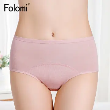Dropshipping plus size Incontinence underwear women's cotton 4 layer leak  proof menstrual period panties