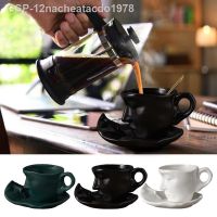 12nacheatacdo197กาแฟใบหน้านูนเครื่องประดับโต๊ะ8ชุดจานรองสำหรับคาเฟ่ที่บ้าน