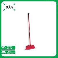 NTS Long Handle Broom ไม้กวาด กวาดพื้น พลาสติกหนาอย่างดี แข็งแรง สีแดง รุ่น NTS1-LFB-60