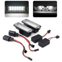 DESPERATE62TE4 Imore 2ชิ้นสีขาว LED 1คู่ DC 12V ป้ายทะเบียนไฟติดรถยนต์อุปกรณ์ของแต่งรถไฟสำหรับ VW กอล์ฟ4/5/6