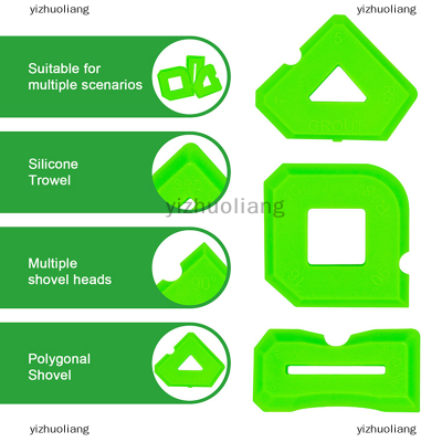 yizhuoliang 3ชิ้นกาวซิลิโคนหน้าต่างประตูไม้พายปาดซีเมนต์เครื่องมือกำจัดกาวชุดยาแนว