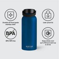 ☈ Montigo ACE Durable Stainless Steel Bottle (950ml/32oz) [Free Spout Lid]