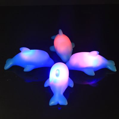 ۞▪◐ Baby Toys Dolphin Light Up Bath Toy Kids Water Toys LED Glowing Toddler Toys Luminous Beach Pool Shower Game For Children Gifts