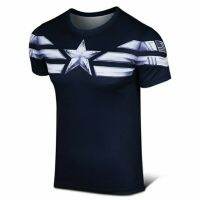 2023 Customized Fashion ♤❉◑3D 9527 Avengers Iron Man Tony Stark Captain America 9527 Black Panther Casual T-shirt，Contact the seller for personalized customization