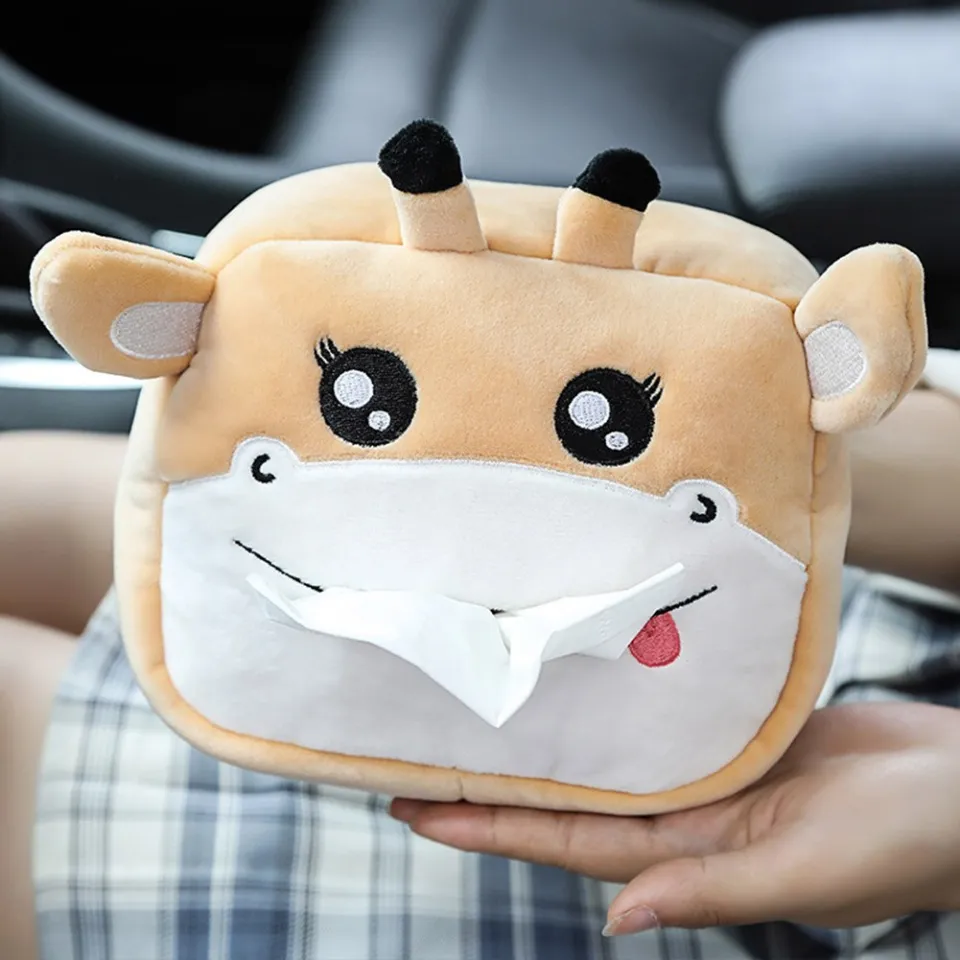 Car Animals Tissue Box Tissue Holder Creative Paper Napkin Case Cute Soft  Plush Napkin Holder Car Paper Boxes For Car Seat