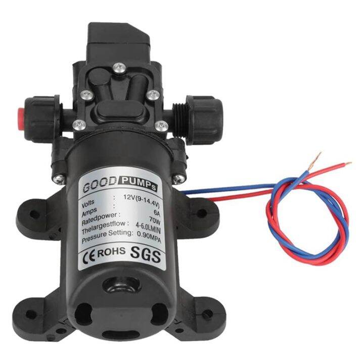 12V Water Pump, 12 Volt Water Pump, DC 12V 6A 70W Electric Water Pump