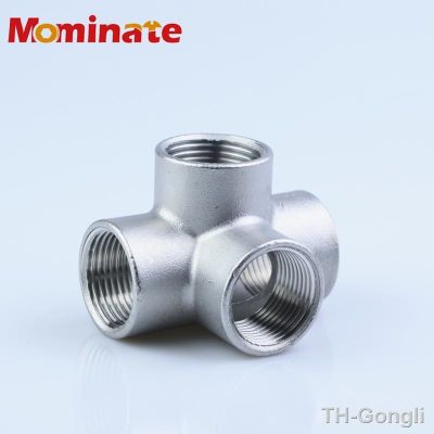 【hot】✗▦✳  304 1/4“ 3/8” 1/2  3/4  1  Female BSP Thread Pipe Fitting 4 way SS304