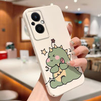 เคสเคสโทรศัพท์มือถือสำหรับ OPPO A96 5G Reno7 Z 5G Reno8 Z 5G Reno7 5G การออกแบบไดโนเสาร์น่ารักกรณีโทรศัพท์ฟิล์มเปลือกแข็งเคสป้องกันทนแรงกระแทกกล้องคลุมทั้งหมด