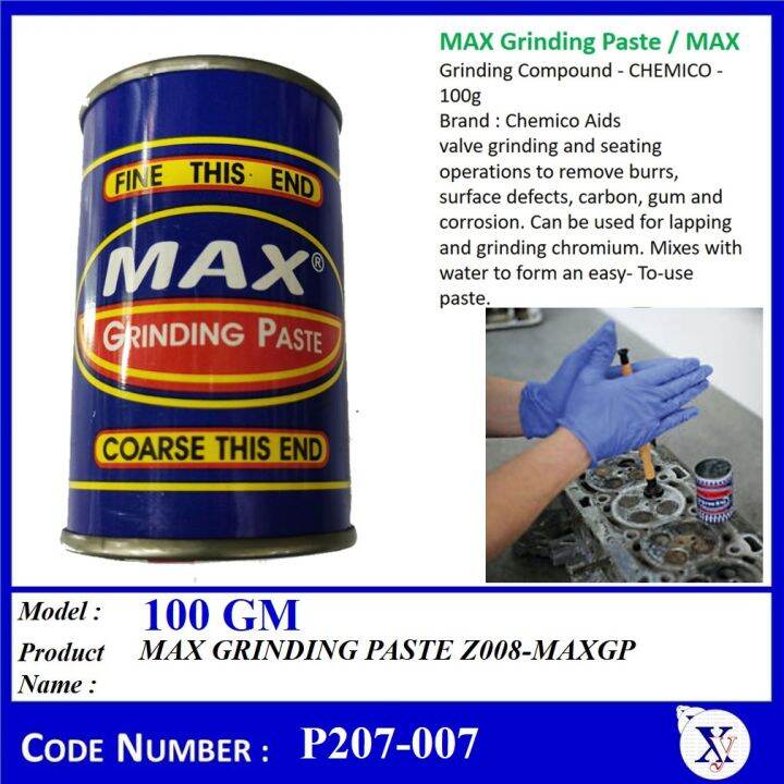 P207007 (100GM) MAX GRINDING PASTE MAX Valve Grinding Compound Lazada