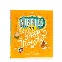 English original genuine picture book nibbles the book monster hole Book flipping game book interesting story picture book parent-child interaction Picture Book Emma yarlett