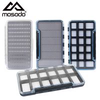 Mosodo Fly Box Waterproof Fishing Tackle Boxes Slim Single Sided Flies Lure Hooks Storage Foam Case Fishing Accessories