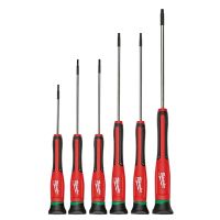 Milwaukee 48-22-2610 6 PC TORX® Precision Screwdriver Set w/ Case, Precision torx Screwdriver Set, 6 PC