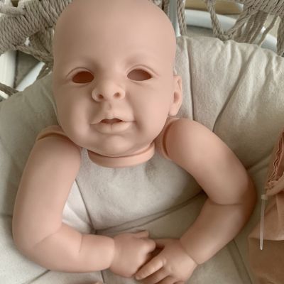 ของเล่นตุ๊กตารีสตาร์ทปลอบชิ้นส่วนตุ๊กตาขนาด58ซม. 23นิ้วสำหรับทารกแรกเกิดที่ยังไม่เสร็จเหมือนจริงชุดตุ๊กตารีสตาร์ทพร้อมบอดี้อายสำหรับทารก