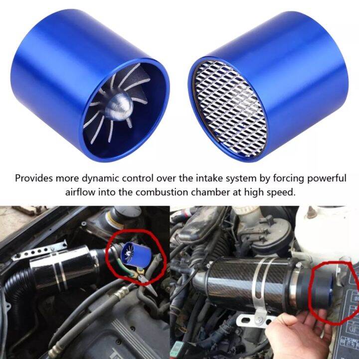 AIR INTAKE 65mm Car Air Intake Turbonator Single Fan Turbine Super
