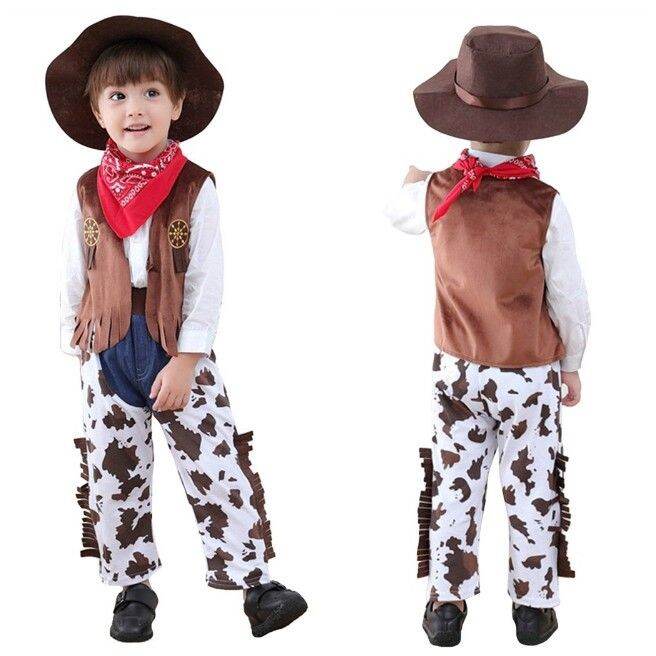 United Nation Kids Baby Boy Cowboy Costume Theme Party Cosplay Fancy ...