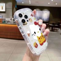 เคสโทรศัพท์มือถือ ซิลิโคนนิ่ม ใส กันกระแทก ลายแมวน่ารัก สําหรับ IPhone 14 13 12 11 Pro Max XS X XR