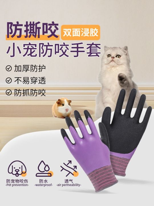 high-end-original-small-pet-bath-gloves-for-dogs-cats-hamsters-parrots-rabbits-anti-scratch-anti-bite