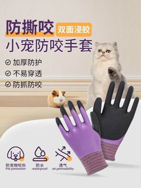 high-end-original-small-pet-bath-gloves-for-dogs-cats-hamsters-parrots-rabbits-anti-scratch-anti-bite