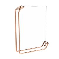 【CW】 6 Inch Metal Photo Picture Frames Menu Paper Card Holder Wedding Table Sign Display E7CB