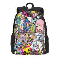 Tokidoki กระเป๋าพิมพ์ลายการ์ตูนจุได้เยอะสำหรับทุกเพศ,กระเป๋าเป้เด็กผู้ชายและเด็กหญิงใช้ได้ทุกวันนักเรียนกระเป๋าสะพายไหล่ไปโรงเรียน