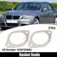 Uxcell 2ชิ้นไอเสียท่อหน้าแปลนปะเก็นซีลสำหรับ BMW E60 E71 E82 E88 10-13 18307553603