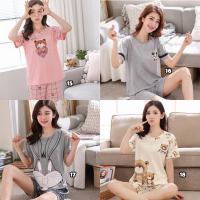 ANNA Sleepwear short Baju Tidur Perempuan Pyjamas Pajamas Sleepwear