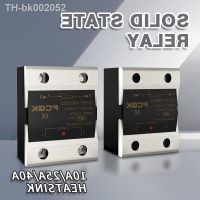 ▥№ 10A SSR 25A Solid State Relay 40A Output 3-32VDC 24-480VAC 220V Single Phase DC TO AC 40A Relay SSR HeatSink