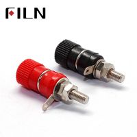 2PCS/LOT 910 Terminal Blocks 4mm Amplifier Terminal Connector Binding Post Banana Plug Jack Mount red and black