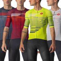 โปรโมชั่นใหญ่ Castelli เสื้อปั่นจักรยาน 4 สี ฤดูร้อน แห้งเร็ว หล่อ เสื้อปั่นจักรยาน จักรยานเสือหมอบ