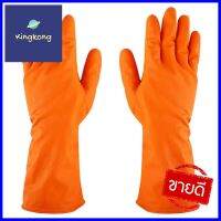 ถุงมือยาง ตราม้า สีส้ม Size SRUBBER GLOVES HORSE BRAND SMALL ORANGE **มีบริการชำระเงินปลายทาง**