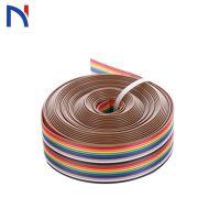 【Booming】 tficgy 5M/3M 1.27Mm 20Pin สาย DuPont Rainbow สายแบนรองรับลวดสายเคเบิลต่อบัดกรี20พินสำหรับ Arduino ชุด Diy