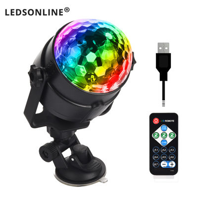 Stage Light 5V USD Projector Disco Light Ball Lighting for Car Home Wedding Outdoor Party with Remote Ajustable Base 5V USB DJ