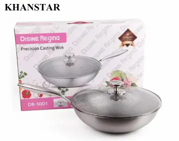 idrop [ RM109 COMBO ] 45CM Honeycomb Cooking Wok + 30CM Frying Pan + G