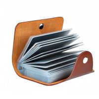 【CW】New Leather Function 24 Bits Card Case Business Card Holder Men Women Credit Passport Card Bag ID Passport Card Wallet 8 Colors
