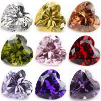 hotx【DT】 50pcs/20pcs 3x3-12x12mm 5A CZ Stone Color Loose Synthetic Jewelry