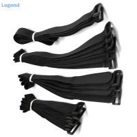 ?【Lowest price】Legend 10 PC 2*20ซม.ยึดจักรยานผูกไนลอนตะขอและห่วงทนทาน multil วัตถุประสงค์ด้วยตนเองกาวที่มีคุณภาพสูงสายผูก