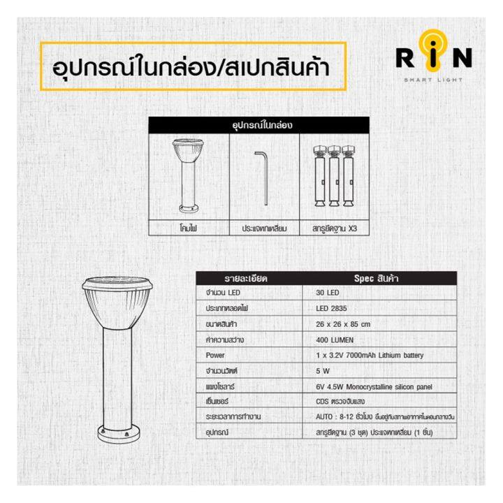 ไฟจัดสวน-rin-216303009-อะลูมิเนียม-พลาสติก-modern-สีดำ-สินค้าที่คุณคู่ควร-ไฟประดับสวนหย่อม