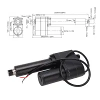 แอคชูเอเตอร์ไฟฟ้า 12V เพลาสเตนเลสสตีลป้องกัน IP65 สำหรับระบบอัตโนมัติทางอุตสาหกรรม