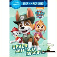 make us grow,! Seven Ruff-Ruff Rescues! (Step into Reading, level 2: Paw Patrol) [Paperback]หนังสือภาษาอังกฤษ พร้อมส่ง